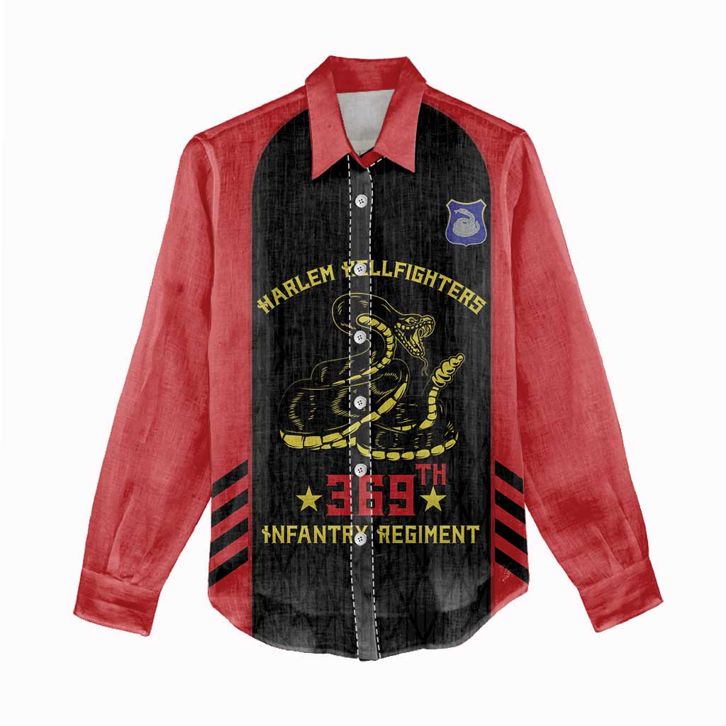 Personalized Harlem Hellfighters Women Casual Shirt 369th Infantry Regiment Legacy