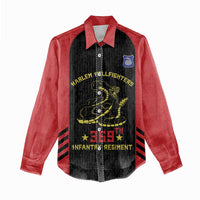 Personalized Harlem Hellfighters Women Casual Shirt 369th Infantry Regiment Legacy