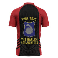 Personalized Harlem Hellfighters Zipper Polo Shirt 369th Infantry Regiment Legacy