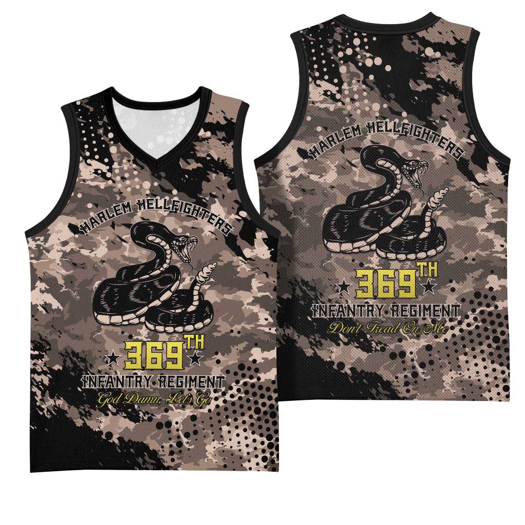 Harlem Hellfighters 369th Infantry Regiment Legacy Basketball Jersey God Damn Lets Go