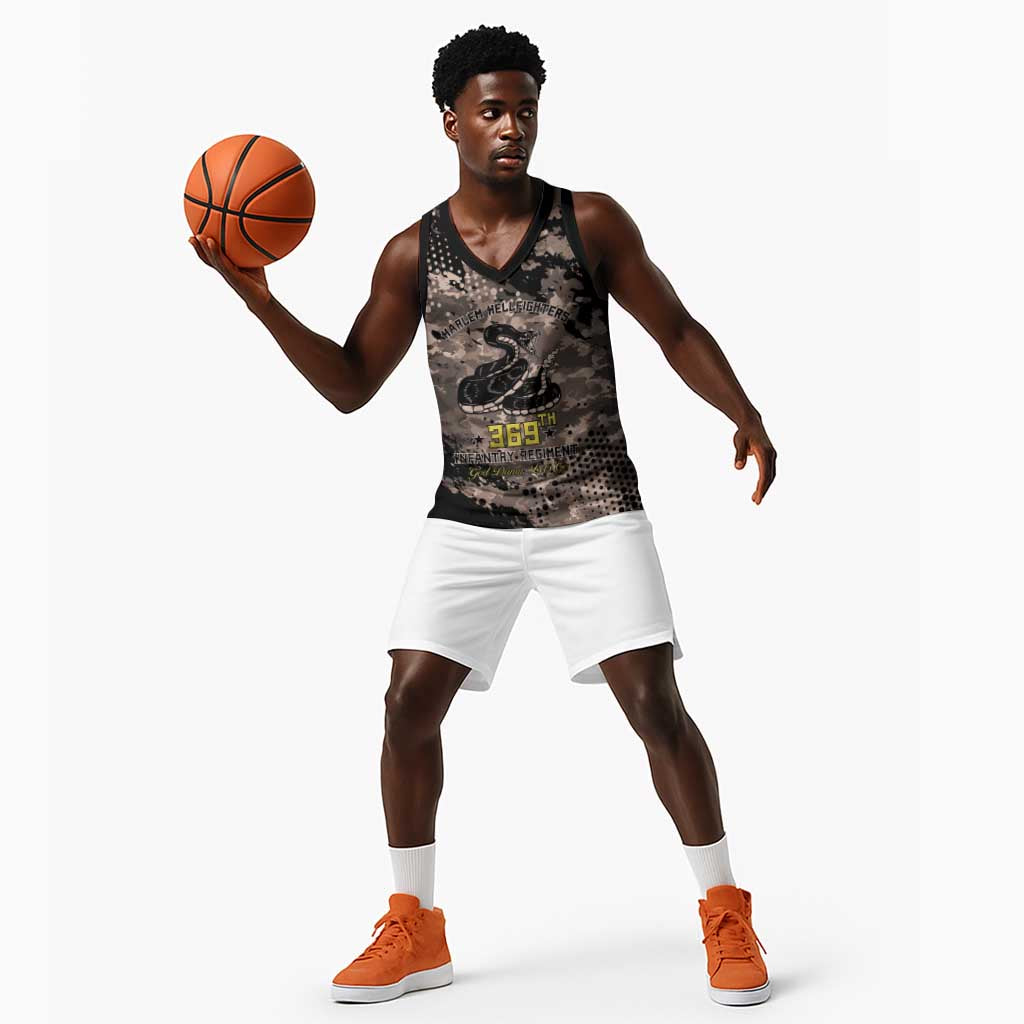 Harlem Hellfighters 369th Infantry Regiment Legacy Basketball Jersey God Damn Lets Go