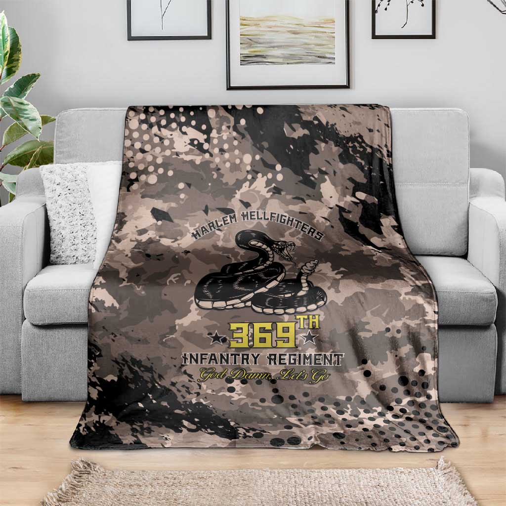 Harlem Hellfighters 369th Infantry Regiment Legacy Blanket God Damn Lets Go