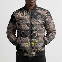 Harlem Hellfighters 369th Infantry Regiment Legacy Bomber Puffer Jacket God Damn Lets Go