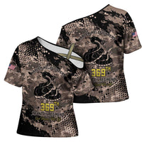 Harlem Hellfighters 369th Infantry Regiment Legacy Cross Shoulder Shirt God Damn Lets Go