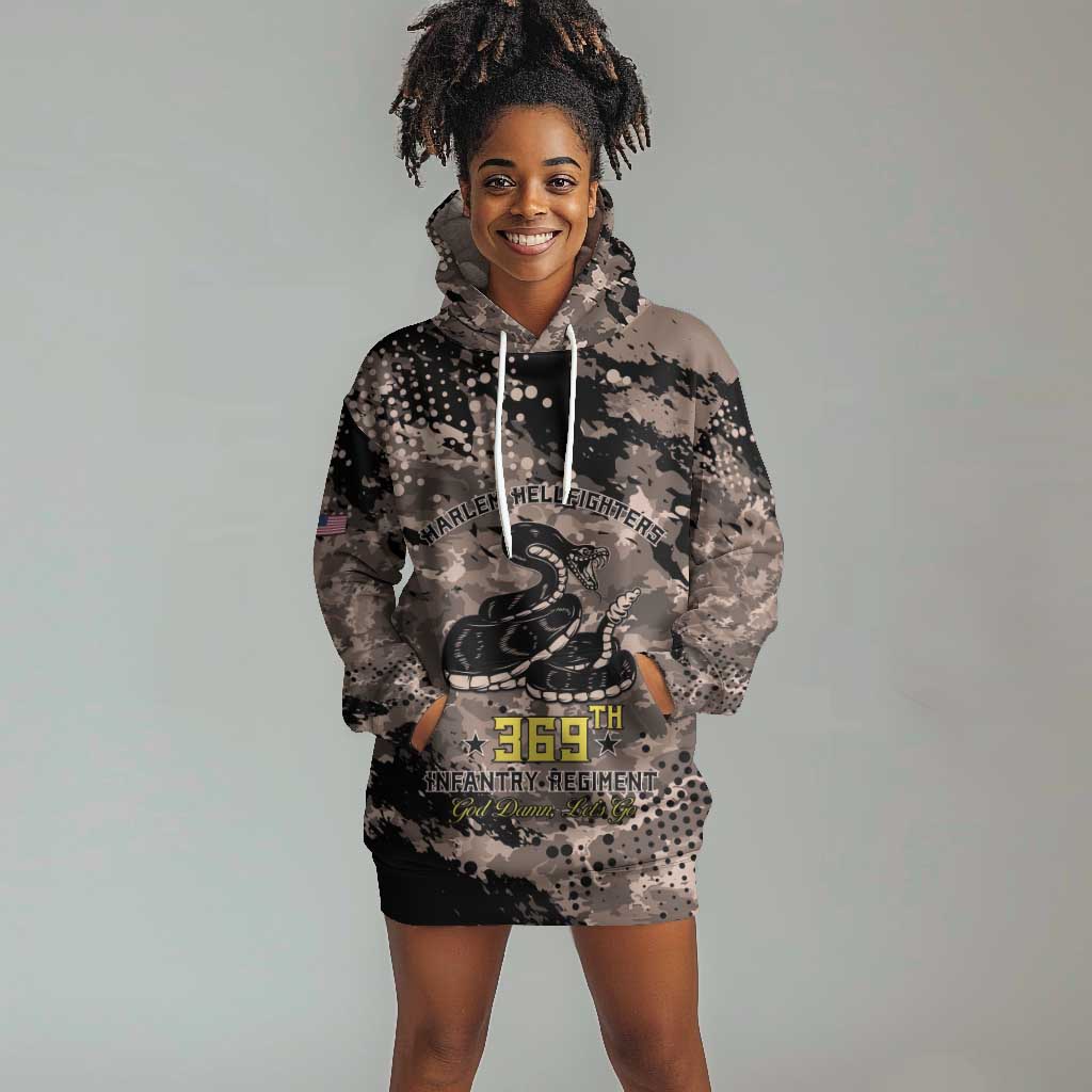 Harlem Hellfighters 369th Infantry Regiment Legacy Hoodie Dress God Damn Lets Go