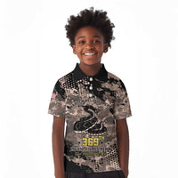 Harlem Hellfighters 369th Infantry Regiment Legacy Kid Polo Shirt God Damn Lets Go