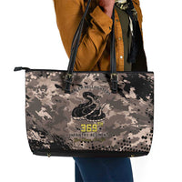 Harlem Hellfighters 369th Infantry Regiment Legacy Leather Tote Bag God Damn Lets Go