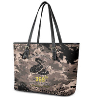 Harlem Hellfighters 369th Infantry Regiment Legacy Leather Tote Bag God Damn Lets Go