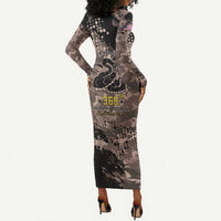 Harlem Hellfighters 369th Infantry Regiment Legacy Long Sleeve Bodycon Dress God Damn Lets Go