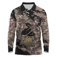 Harlem Hellfighters 369th Infantry Regiment Legacy Long Sleeve Polo Shirt God Damn Lets Go
