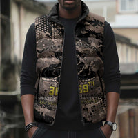 Harlem Hellfighters 369th Infantry Regiment Legacy Sleeveless Puffer Jacket God Damn Lets Go