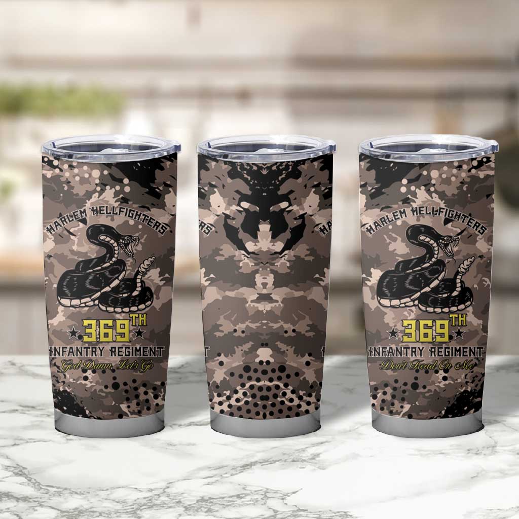 Harlem Hellfighters 369th Infantry Regiment Legacy Tumbler Cup God Damn Lets Go