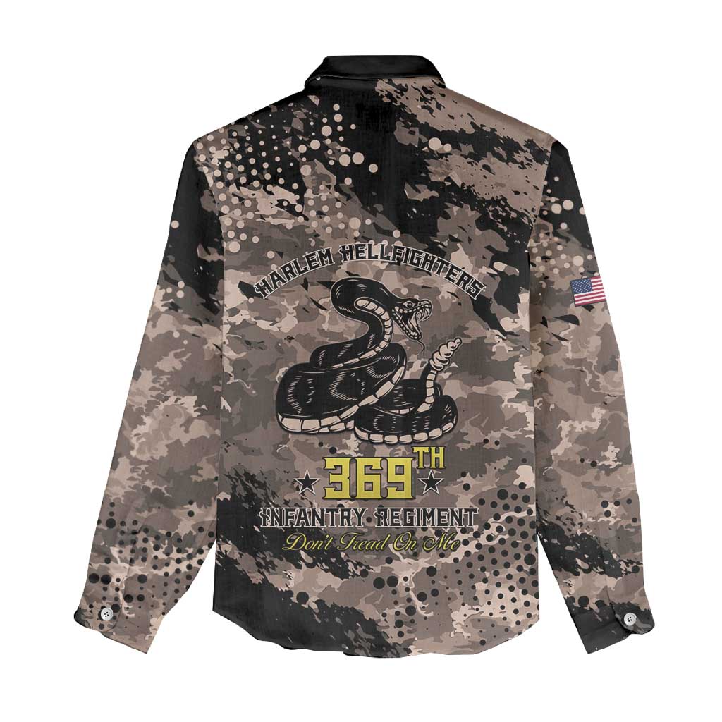 Harlem Hellfighters 369th Infantry Regiment Legacy Women Casual Shirt God Damn Lets Go