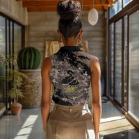 Harlem Hellfighters 369th Infantry Regiment Legacy Women Sleeveless Polo Shirt God Damn Lets Go
