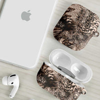 African Safari Zebra Leopard Swirl Pattern AirPods Case