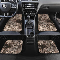 African Safari Zebra Leopard Swirl Pattern Car Mats