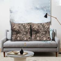 African Safari Zebra Leopard Swirl Pattern Pillow Cover