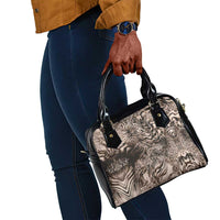 African Safari Zebra Leopard Swirl Pattern Shoulder Handbag