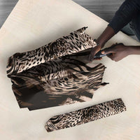 African Safari Zebra Leopard Swirl Pattern Umbrella