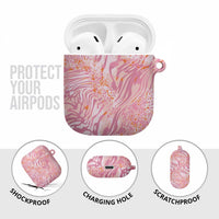 African Zebra Leopard Pattern AirPods Case Blush Savannah