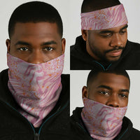 African Zebra Leopard Pattern Neck Gaiter Blush Savannah