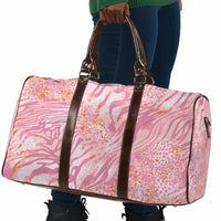 African Zebra Leopard Pattern Travel Bag Blush Savannah