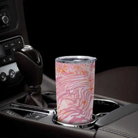 African Zebra Leopard Pattern Tumbler Cup Blush Savannah