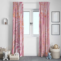 African Zebra Leopard Pattern Window Curtain Blush Savannah