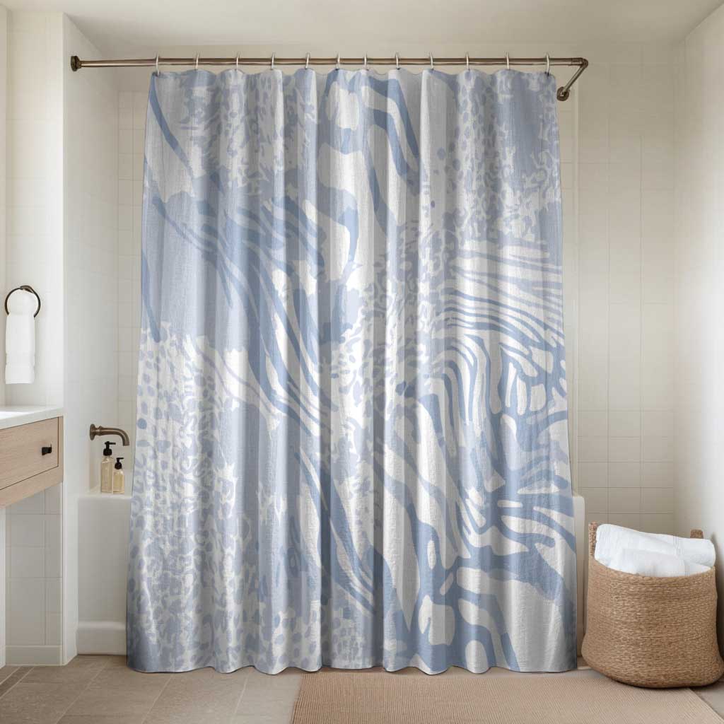 African Zebra Leopard Pattern Bathroom Set Sky Savannah