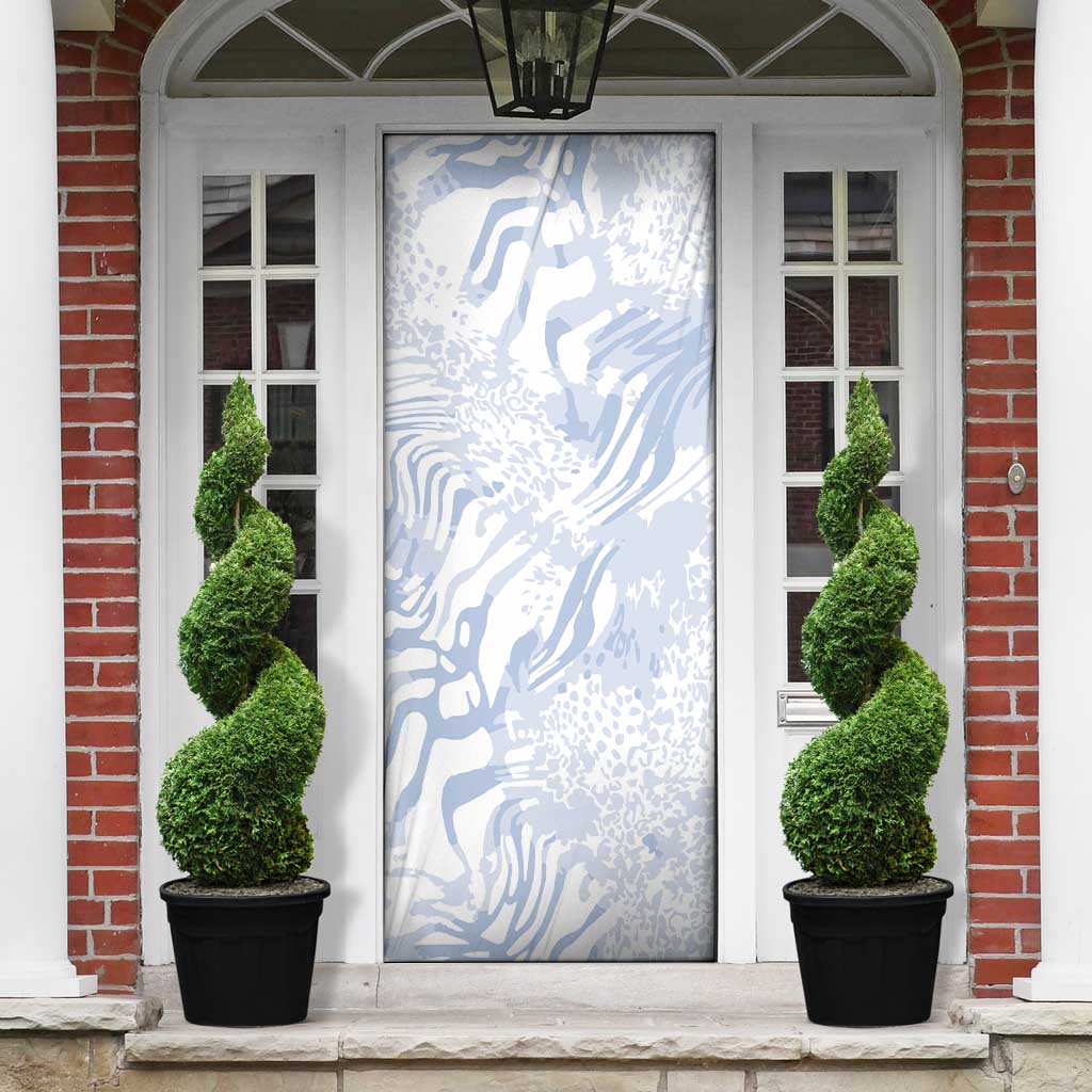 African Zebra Leopard Pattern Door Cover Sky Savannah