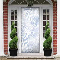 African Zebra Leopard Pattern Door Cover Sky Savannah