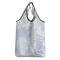 African Zebra Leopard Pattern Grocery Bag Sky Savannah