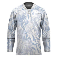 African Zebra Leopard Pattern Hockey Jersey Sky Savannah
