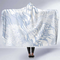 African Zebra Leopard Pattern Hooded Blanket Sky Savannah