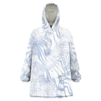 African Zebra Leopard Pattern Kid Wearable Blanket Hoodie Sky Savannah