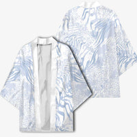 African Zebra Leopard Pattern Kimono Sky Savannah