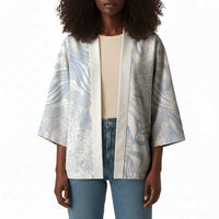 African Zebra Leopard Pattern Kimono Sky Savannah