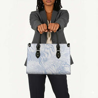 African Zebra Leopard Pattern Leather Bag Sky Savannah