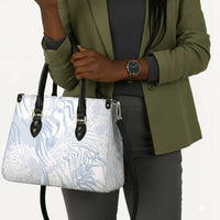 African Zebra Leopard Pattern Leather Bag Sky Savannah