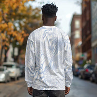 African Zebra Leopard Pattern Long Sleeve Shirt Sky Savannah