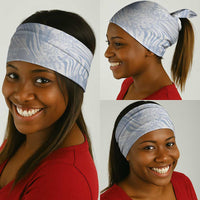 African Zebra Leopard Pattern Neck Gaiter Sky Savannah