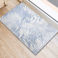 African Zebra Leopard Pattern Rubber Doormat Sky Savannah