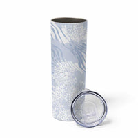 African Zebra Leopard Pattern Skinny Tumbler Sky Savannah