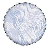African Zebra Leopard Pattern Spare Tire Cover Sky Savannah