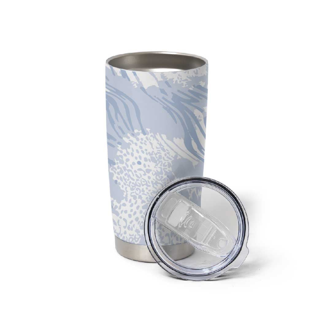 African Zebra Leopard Pattern Tumbler Cup Sky Savannah