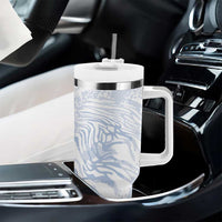 African Zebra Leopard Pattern Tumbler With Handle Sky Savannah