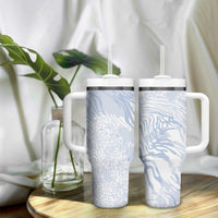African Zebra Leopard Pattern Tumbler With Handle Sky Savannah