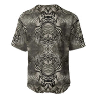 African Zebra Elephant Skin Pattern Baseball Jersey