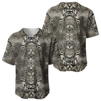 African Zebra Elephant Skin Pattern Baseball Jersey