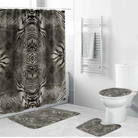 African Zebra Elephant Skin Pattern Bathroom Set